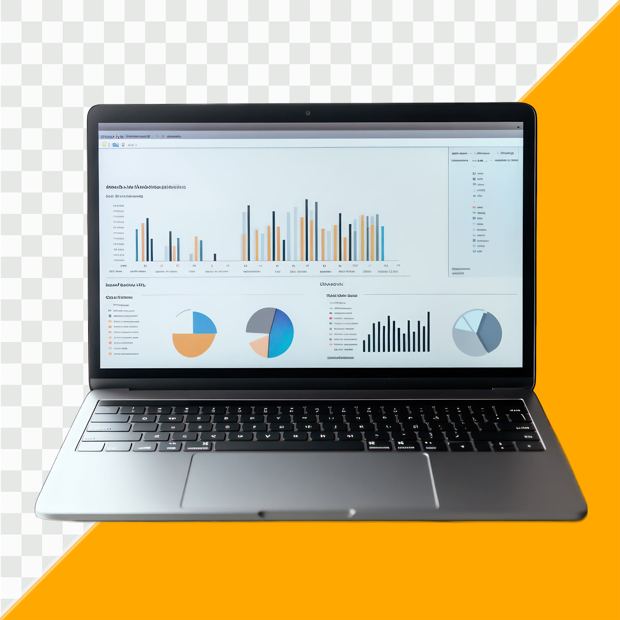 Clean analytics dashboard displaying website metrics