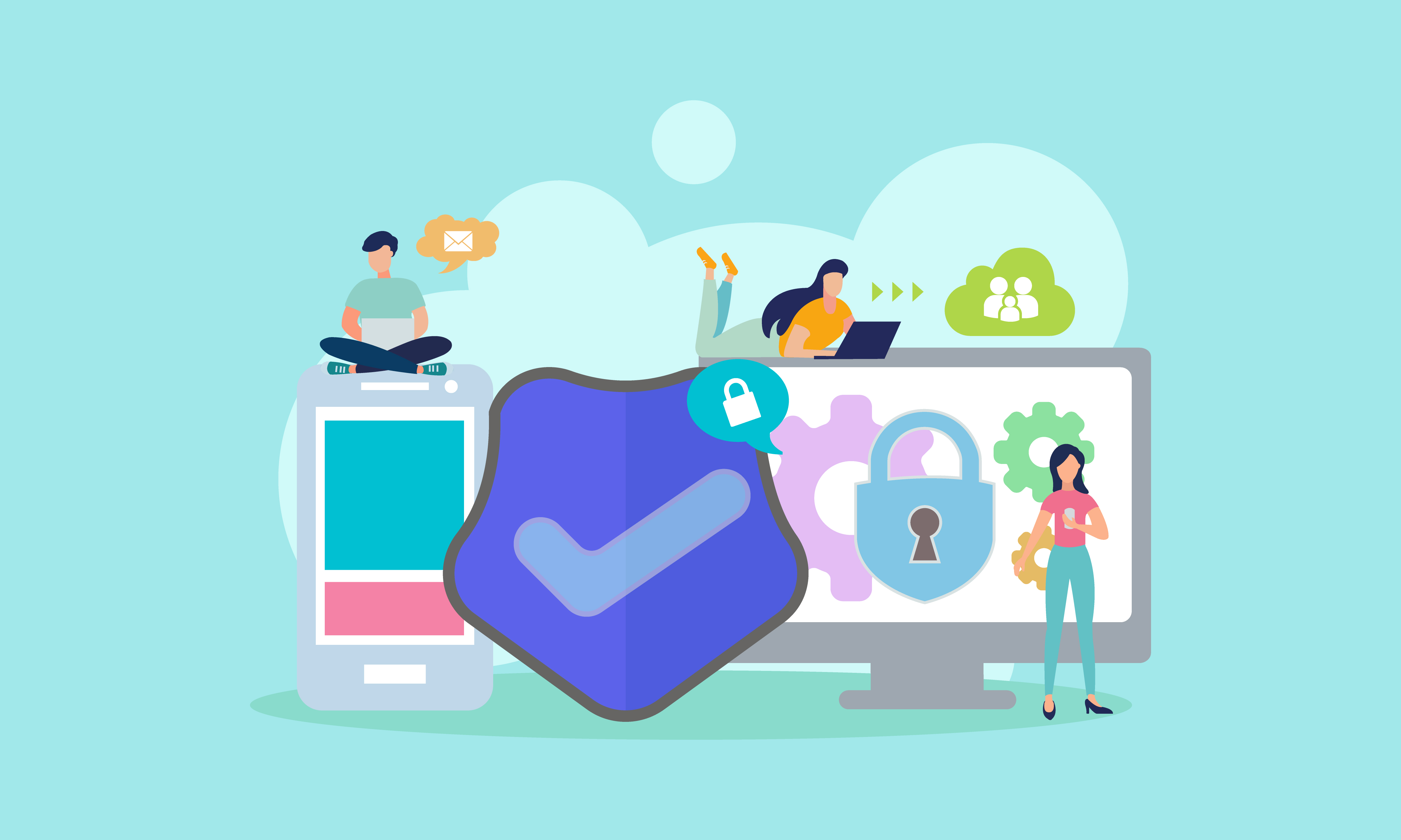 Online security and privacy protection across devices