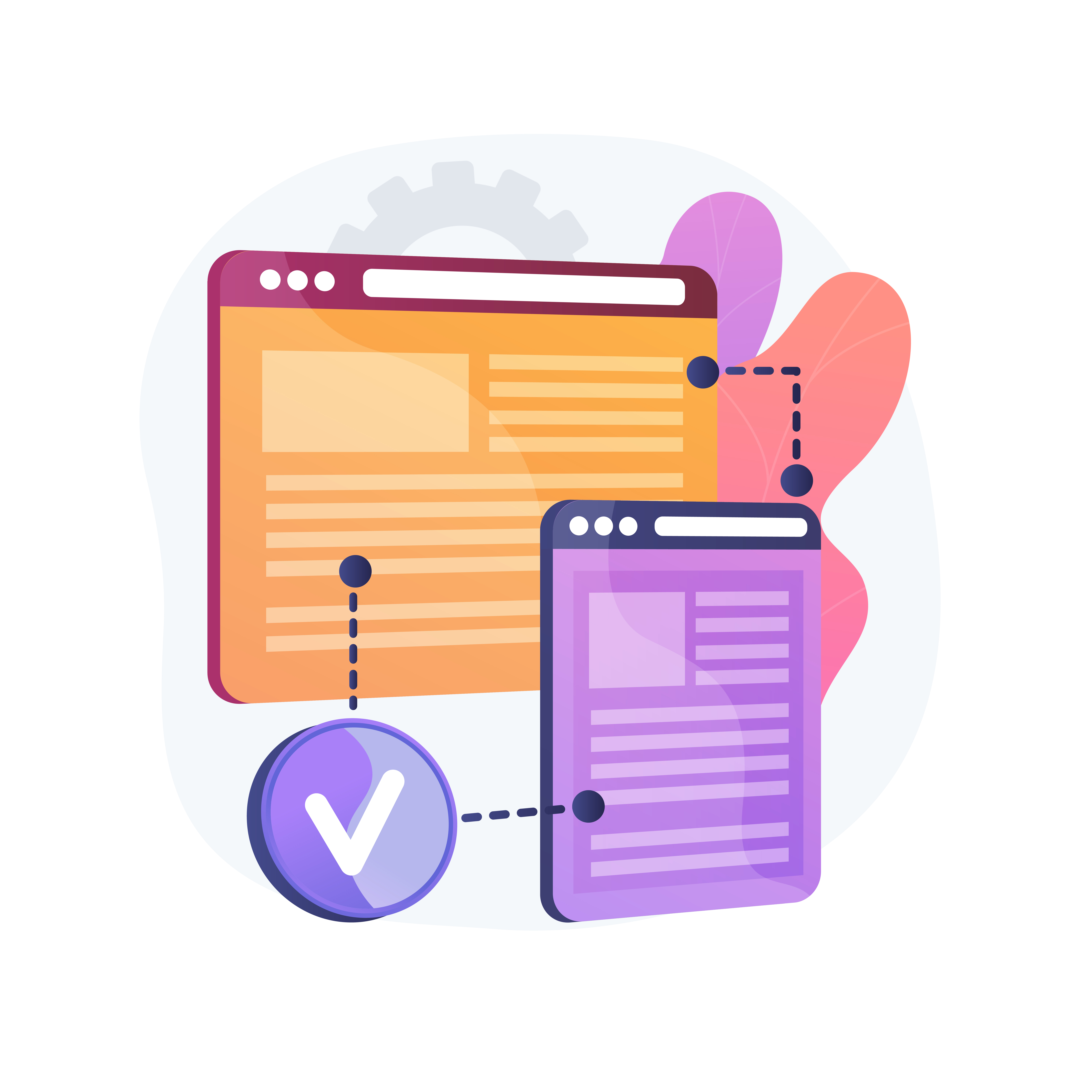 Cross-platform responsive website design showing performance optimization across devices